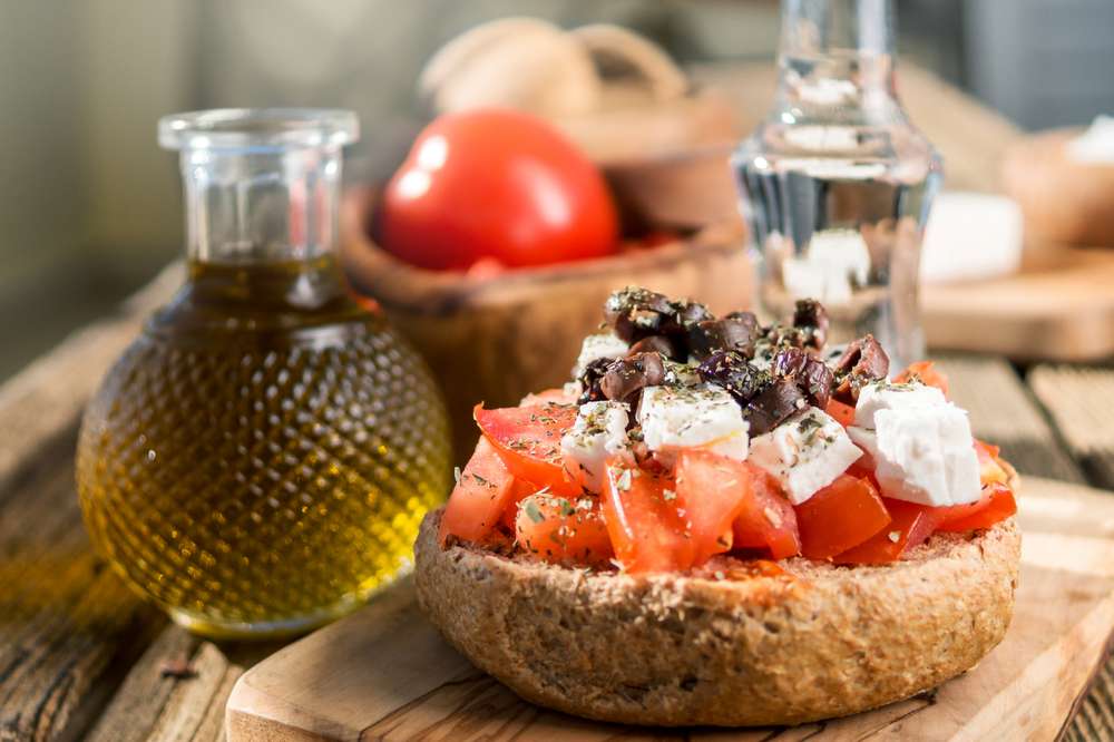 Traditional "Dakos" salad